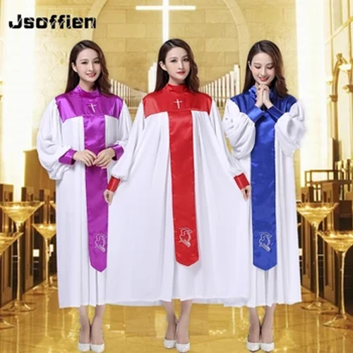 Hymne Kleding Christelijk Kerkkoor Heilige Kostuum Vrouw Geestelijken Gewaden Poëzie Klas Service Nun Kostuum Christelijk Zingen Gewaad