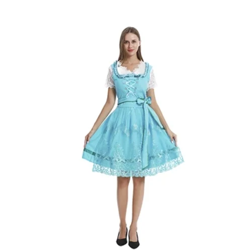 S-5XL Bia ở Đức Lễ hội Quần áo Váy nữ sinh Bavaria Váy nữ in hình Ba mảnh Tiệc lễ hội Váy bia cao cấp