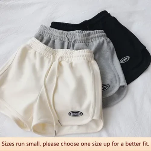 Quần Short Thể Thao Nữ Mùa Hè Cay Cô Gái Cao Cấp Rời Sinh Viên Giảm Béo Nóng Quần Bé Gái Dáng Rộng Quần Ống Rộng Hợp Thời Trang