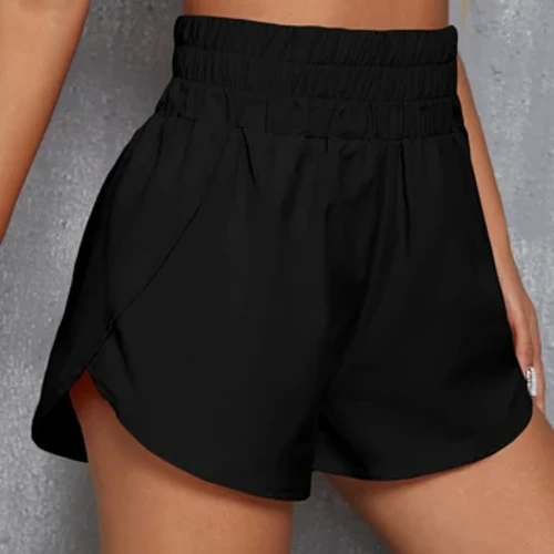 Moda de vară pentru femei, sport, pantaloni scurți de yoga, talie elastică, ocazional, de culoare solidă, pantaloni scurti confortabili pentru femei