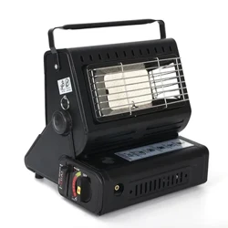 1300W 90G/H prenosni keramični plinski grelnik plinski grelnik gorilnika dvonamenski grelec za kampiranje na prostem, ribolov butan utekočinjen plin
