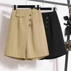 Pants Ffasiwn Haf a Maint Merched newydd 2024 i ferched siorts anghymesuredd rhydd mawr 3xl 4xl 5xl 6xl 7xl Dillad
