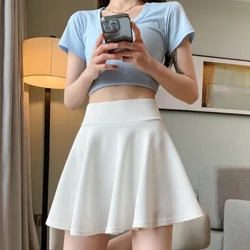 Váy Nữ Mùa Hè Thời Trang Gợi Cảm Mini Co Giãn Xếp Ly Chân Váy Chống Nắng Cho Nữ Sinh Đồng Phục Hàn Quốc Màu Đen Cao Cấp Váy Tennis