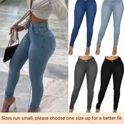 Quần jean nữ gợi cảm bút chì denim quần nâng mông phong cách