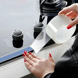 Per accessori da cucina per bagno Doccia Striscia di nastro sigillante per vasca da bagno Striscia di mastice Adesivo da parete auto impermeabile Nastro nano per bordo lavandino