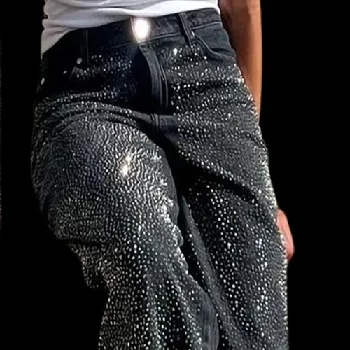 Fa'ata'ita'i Uuli La'ei Fou Jeans rhineston Design Fa'aofuofu ofuvae Puimanava Maualuga Avanoa Vaevae Fa'asa'o V2K Sitaili Jeans a Fafine Spring 2024