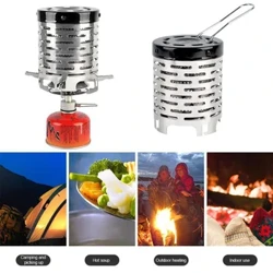 Máy Sưởi Mini Bếp Họa Tiết Di Động Gas Ấm Bếp Inox Di Động Sưởi Ấm Bao Thiết Bị Cho Cắm Trại Ngoài Trời
