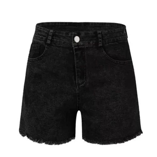 Sáng Tạo Đường Phố 2024 Hợp Thời Trang Quần Short Cotton Cao Cấp Quần Jean Nữ Thời Trang Quần Jean Ngắn Nữ