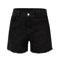 Shorts Cadás Trendy Sráide Cruthaitheach 2024 Geansaí na mBan Ard-wist Geansaí Gearra Mná Ócáideacha