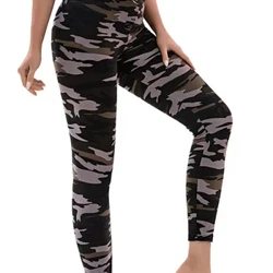 Cuddliw CUHAKCI Argraffwyd Legins Merched Ffitrwydd Legins Campfa Uchel Elastig denau Fyddin Jegio Gwyrdd Chwaraeon Pensil Pants Newydd