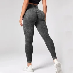 2023 Quần Legging Nữ Giặt Quần Tập Yoga Bong Bóng Mông Đẩy Lên Tập Thể Hình Quần Legging Cao Cấp Scrunch Chặt Săn Chắc Tập Gym Legging Liền Mạch