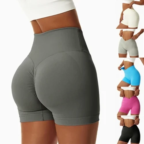 Push Up Workout-leggings Dames Sportleggings Naadloze korte scrunch-leggings Fitness Yogabroek Hardloopshorts Gymkleding 2023 Nieuw