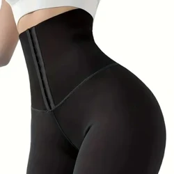 Pinggang Tinggi Kurus Kebugaran Solid Legging, Butt Lifting Perut Kontrol Legging Seksi, Busana Wanita