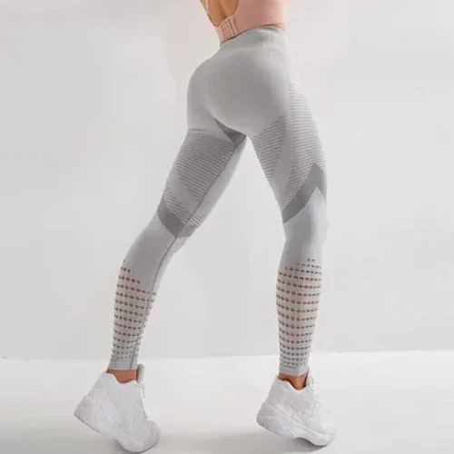 I-Women Fitness Leggings I-High Waist Seamless Leggings Izingubo Zezemidlalo Eziphefumulayo ze-Feamle Workout Legging