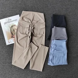 Cố gắng BN Tập Yoga Thể Dục Quần Thể Thao Co Giãn Quần Legging Nữ Bỏ Túi Nữ Cao Cấp Đẩy Lên Quần Legging Tập Luyện Chạy Bộ Quần Áo