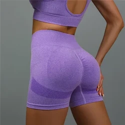 Tập Yoga Mùa Hè Quần Short Cao Cấp Thể Thao Quần Legging Ngắn Nữ Push Up Quần Liền Mạch Tập Gym Tập Thể Scrunch Quần Short Tập Thể Hình Khi Mặc