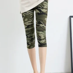 CUHAKCI été impression femmes Leggings pantacourt décontracté étiré Graffiti cravate teint élastique Capris