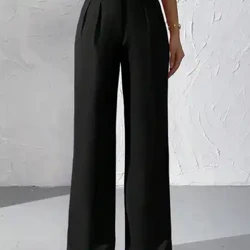 2024 Dearadh Faisin Nua Pants na mBan le Cosa Leathan agus Dearadh Ard-Waist, Scaoilte agus Ilghnéitheach, Ar Fáil i Il-dathanna