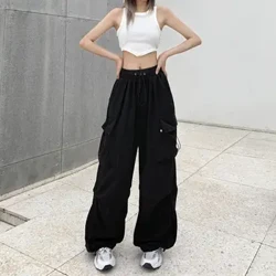2023 Women Joggers Kawaida Suruali Tech Suruali Imara Ya Kiuno Cha Chini Suruali Ya Mchoro Mrefu Suruali Ya Miguu Ya Miguu Y2k Suruali Ya Mtaa Kubwa Zaidi