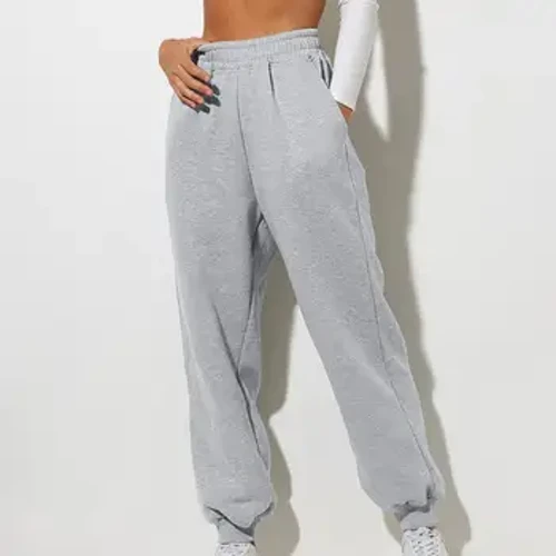 Pants Sweatpants na mBan Pants Cosa Dhíreach Leathan Bun Próitéirí Te Geimhridh Bríste Spóirt Ócáideach Laethúil Jogger Sweatpants