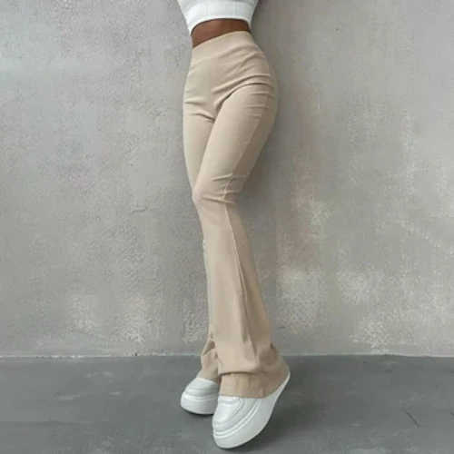 BUILDINGB Fómhar Ard-Waist Hip-timfhilleadh Bríste Cabhraithe Leaisteacha Pants Mná Ócáideacha Laethúla