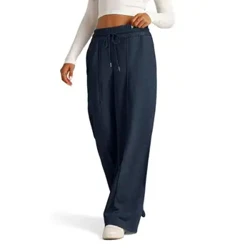 Pants Spóirt Dath Soladach Sweatpants Cosa Leathan Compordach do Mhná le Pócaí Waist Drawstring Leaisteacha Spórt Stylish for Lounge