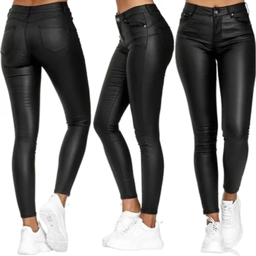 Phụ Nữ Mới Da PU Quần Cao Cấp Skinny Push Up Quần Legging Co Giãn Quần Spandex Jeggings Dạo Phố S-3XL