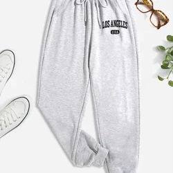 Pants spóirt clóite litir Los Angeles, pants ócáideacha laethúla, éadaí ban