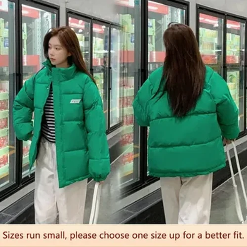 Wanter Verdickte Baumwolle Mantel Dammekleedung Cropped Pufferjacket Trendy Ins Style Oberbekleedung
