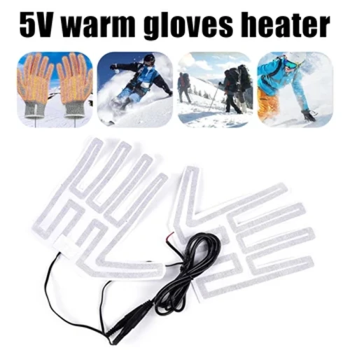 Winter Outdoor Thermal Hand Warmer Heater para sa Mga Sapatos Gloves Carbon Fiber USB Gloves Heated Pads Electric Heating Film Element