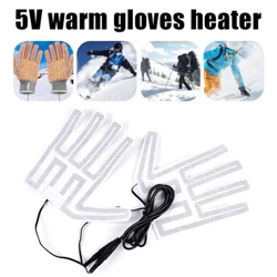 Vinter udendørs termisk håndvarmer varmelegeme til sko Handsker Carbon Fiber USB Handsker Opvarmede puder Elektrisk Varme Film Element