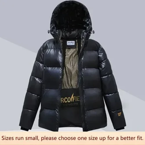 Moda Gevşek-fit Kapşonlu Aşağı Pamuk Ceket Kadınlar Için Kalınlaşmış Sıcak Kış Ceket Unisex Kabanlar