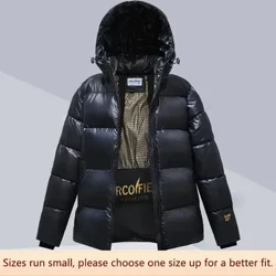 Moda Gevşek-fit Kapşonlu Aşağı Pamuk Ceket Kadınlar Için Kalınlaşmış Sıcak Kış Ceket Unisex Kabanlar