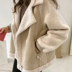 ʻO nā wahine ʻaʻahu hoʻohuli i lalo i nā ʻaʻahu zipper ʻeke mānoanoa piha lima lima hoʻoilo paʻa maʻamau maʻamau ʻo Splice Ladies Jackets 2023