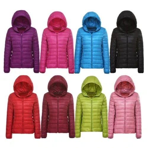 90% Ultra Ringan Tipis Jaket Wanita Musim Gugur Musim Dingin Plus Ukuran Pendek Hangat Putih Bebek Bawah Mantel Parka Wanita Portabel Pakaian Luar