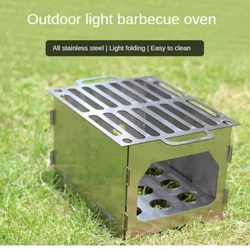 Stove adhmaid cruach dhosmálta téitheoir lasmuigh barbeque téamh tí cócaireachta campála uirlisí cócaireachta iniompartha gualaigh ilfheidhm