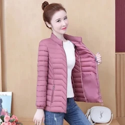 Ijakhethi Yemfashini Yabesifazane Abaphaquli Ijakhethi I-Ultralight Duck Down Cotton 2023 Entsha Yekwindla Yasebusika Yemikhono Emide Efudumele Ijazi Labesifazane I-Parka