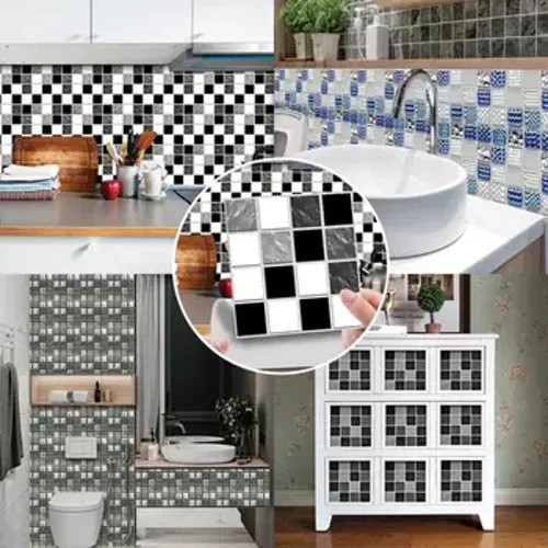 Phòng Dán Tường PVC Nhà Bếp Chống Thấm Nước Miếng Dán Nhựa Vinyl Đơn Giản Tự Dính Giấy Tờ Tường Trang Trí Nhà # G