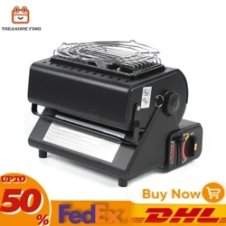 Téitheoir Gáis Inaistrithe1300W Dual 2 in 1 Bútán Gáis Téitheoir Débhís Cócaire sorn Iascaireachta Phuball Campála
