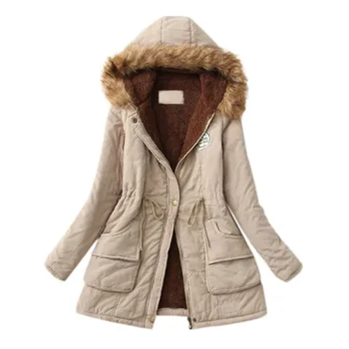 2023 Siaced Gynnes Newydd Hydref Gaeaf Merched Siaced Cotwm Wedi'i Padio Côt fain Achlysurol Emboridery Hooded Parkas Wadded Warm Cot Overcoat