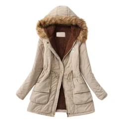 2023 nova jaqueta quente outono inverno feminino jaqueta de algodão acolchoado casual fino casaco bordado com capuz parkas amassado casaco quente