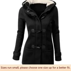 Wish Amazon Nova Jaqueta de Algodão Clássica com Capuz com Zíper Casaco Superior Feminino Moda Elegante Parkas em Várias Cores