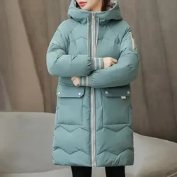 Inverno caldo di media lunghezza frangivento con cappuccio Parka donna cappotti di cotone soprabito moda coreana casual neve Casaco piumino
