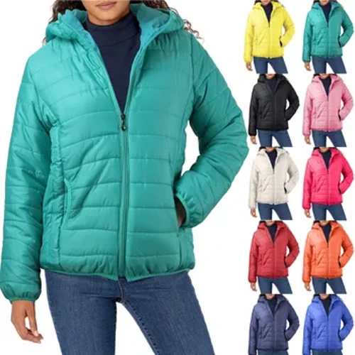 Ny vinterjacka med huva i bomullsdunjacka Dammode Jackor med dragkedja Vadderade ytterkläder Vinter Varm Fritidsjacka Quiltad Parkasjacka