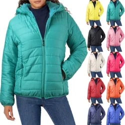 Jacket Cochaillín Nua Geimhridh Cadás Dúin Cóta na mBan Faisean Zip Up Seaicéid Padded Outwear Geimhreadh Te Seaicéad Páirceanna Cuilteáilte Ócáideach