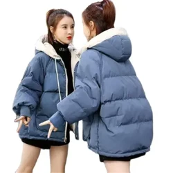 2024 Côt Gwerthu Poeth Merched Siaced Gaeaf Ffasiwn Cotwm wedi'i Padio Parka Outwear Hooded Soled Benyw Côt Fawr Dillad Cynnes yr Hydref
