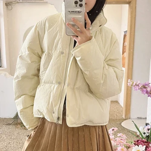 Gidyq Parka de iarnă pentru femei, groasă, caldă, îmbrăcăminte de stradă, toate se potrivesc, jachetă cu puf, ocazional, pentru femei, coreeană, cu fermoar, paltoane largi, umflate, noi