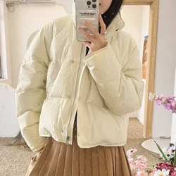 Gidyq Parka de iarnă pentru femei, groasă, caldă, îmbrăcăminte de stradă, toate se potrivesc, jachetă cu puf, ocazional, pentru femei, coreeană, cu fermoar, paltoane largi, umflate, noi