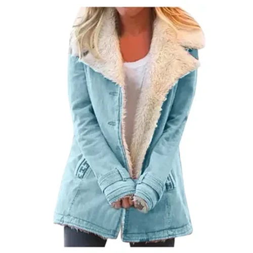 Chaqueta acolchada de algodón de manga larga para mujer, abrigo elegante e informal, cálido, de felpa, otoño e invierno
