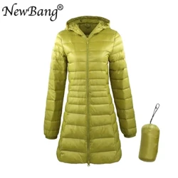 NewBang 8XL Ladies Ladies Long Warm Down Atope Fa'apipi'i Pepa Fa'atama'ita'i Ultra Light Alafu Fa'aofuofu Ofu-Umi